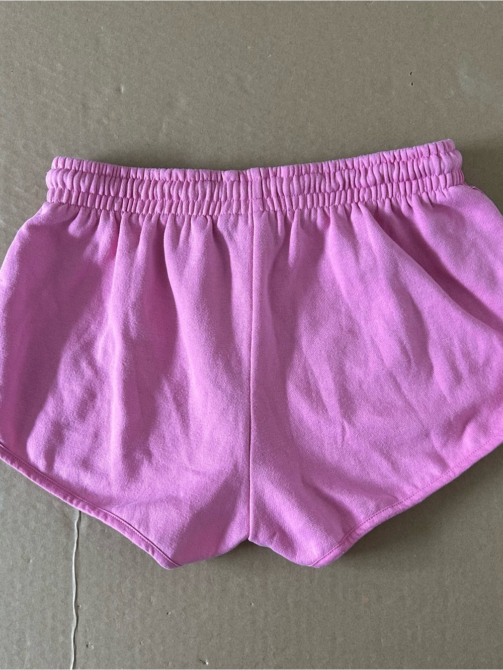 Barbie Pink Malibu Lounge Sweat Shorts Drawstring Size Medium Athleisure Bimbo - Picture 4 of 10